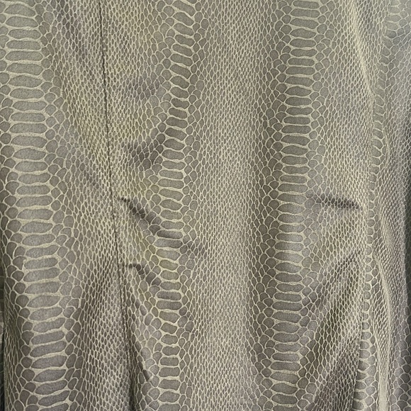 BLANK NYC - Fast Play Open Green Tan Crocodile Print Faux Leather Jacket Size S - Picture 10 of 11